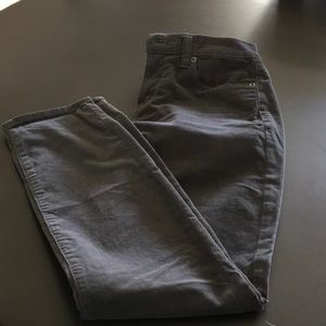Grey corduroy jeans used once
